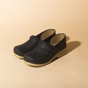 Dansko Professional Platform Clog, Black & Wood